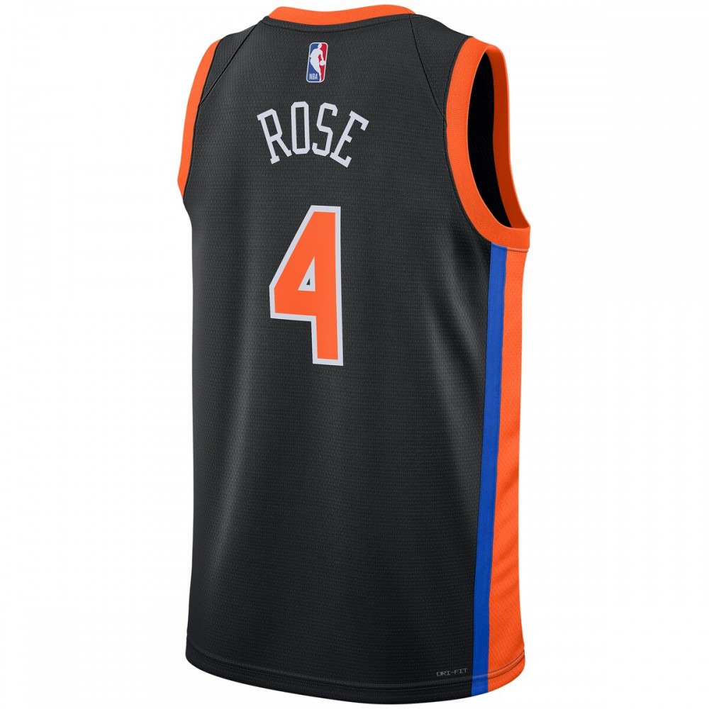 Derrick Rose New York Knicks Unisex 2022/23 Swingman Jersey - City Edition - Black-Pro Kit Vault | Brand New 26/27 Sports Jerseys